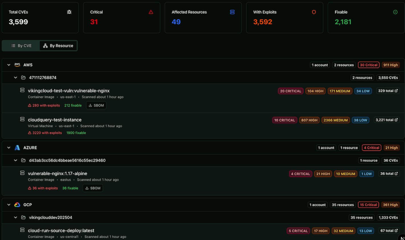 VikingCloud vulnerability detection